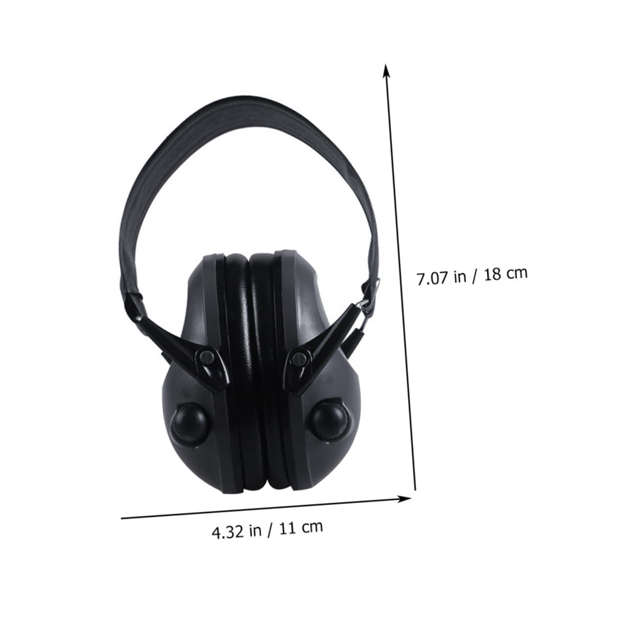 Protection Auditive Noire 21 Db en Abs Arceau Réglable