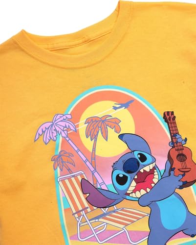 Disney Girls Shirts - Stitch & Angel Minnie Mouse Long Sleeve or Short Sleeve Graphic Tees for Girls (Sizes: 5-14)3