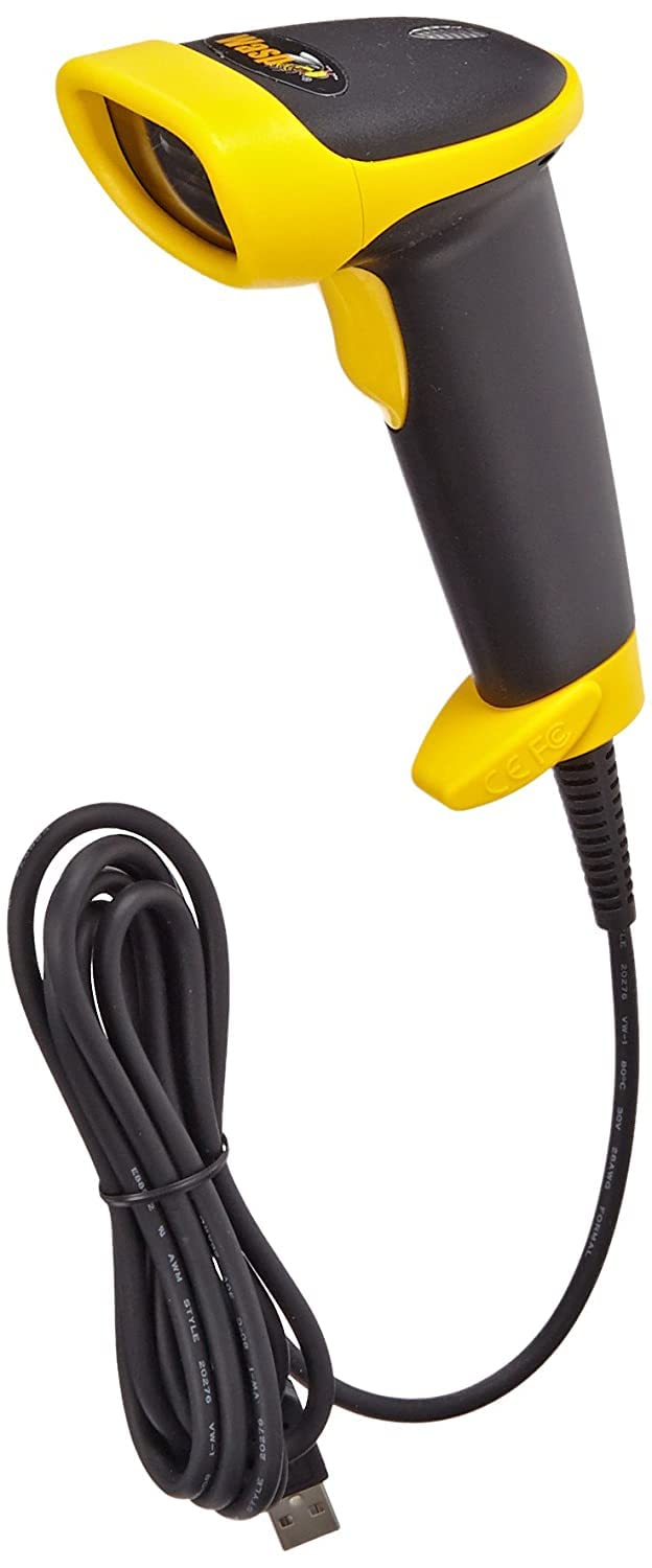 Wasp WLR8950 Sbr 1D Lineare Nero, Giallo Handheld Bar Code Reader-image