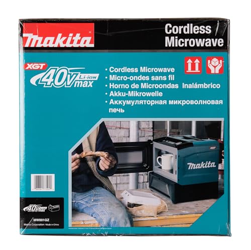 Makita MW001GZ Akku-Mikrowelle 40V max. 350/500 W, 8 l (ohne Akku, ohne Ladegerät)
