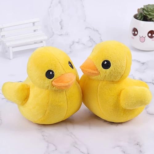 Miniatura 6 de Houchu Peluche de pato amarillo para niños, almohada de peluche de 7.9 in y 11.8 in, decoración de sofá, almohada de pato amarillo (7.9 in)