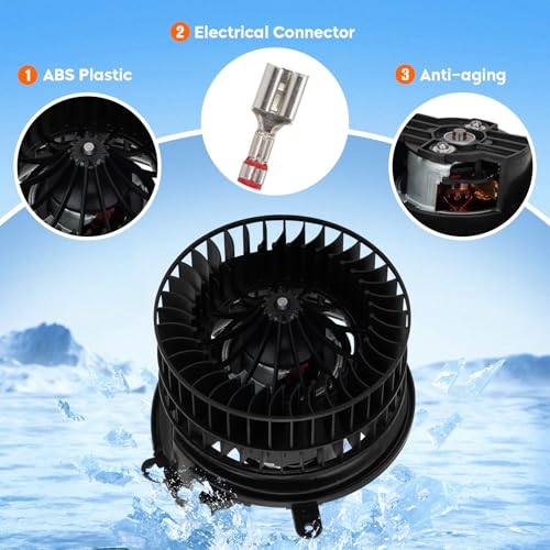 Image of HVAC Blower Motor with Fan Cage Replaces 700189 2028209342 Fit for Cadillac 2009-2010 | Fit for Mercedes-Benz C220 C230 C280 C36 AMG C43 AMG CL500 CLK320 CLK430 CLK55 AMG SLK230 SLK32 SLK320