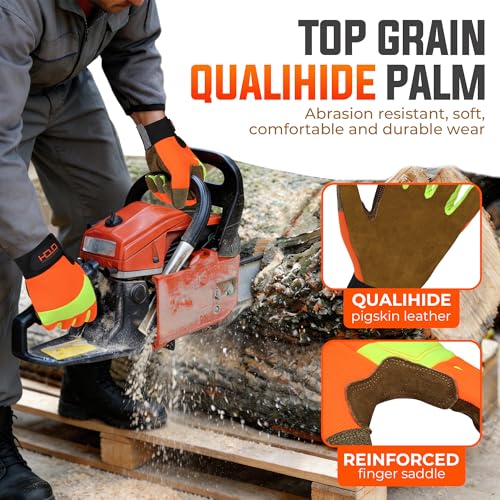 HANDLANDY Chainsaw Gloves Touchscreen