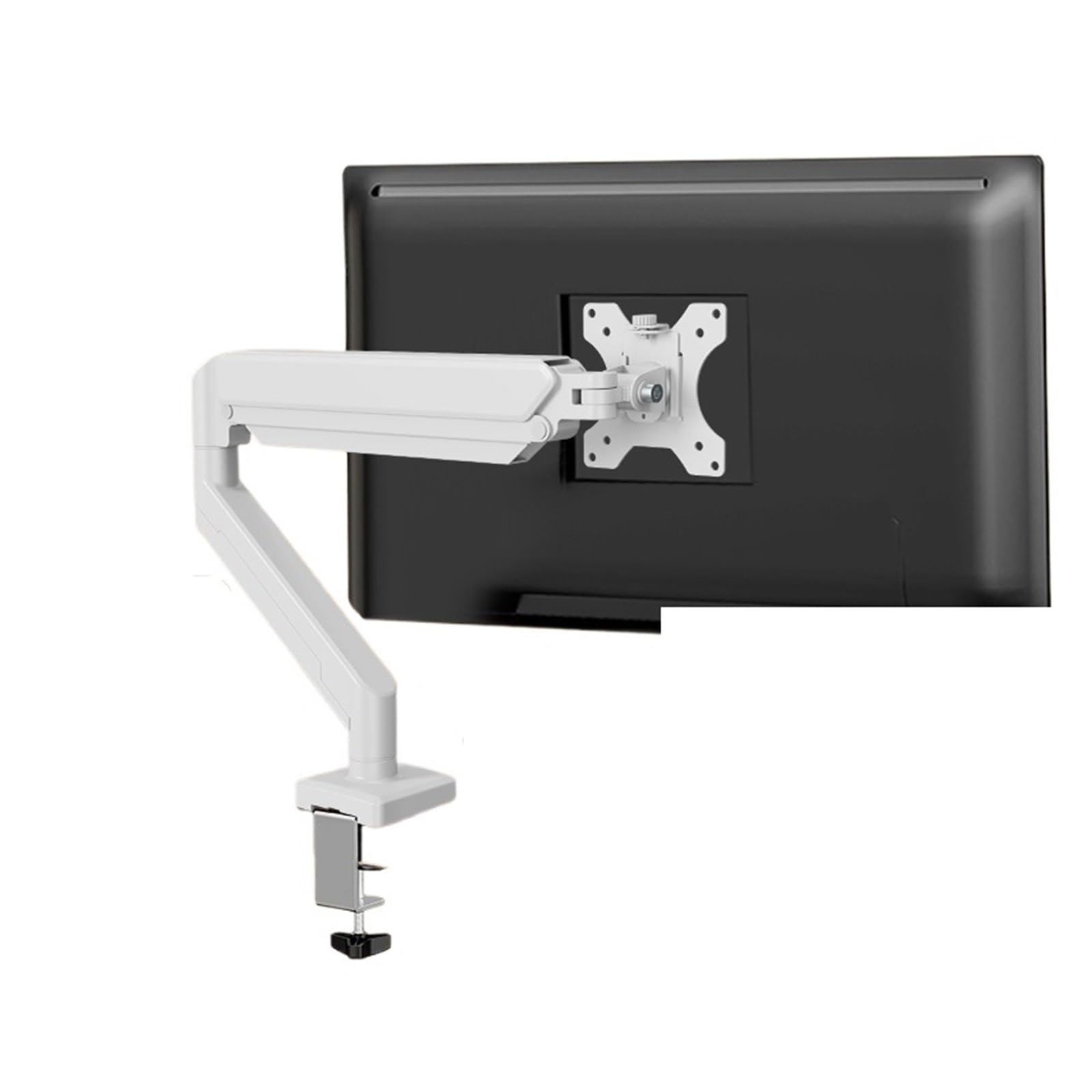 Bras robotisé pour support d'écran blanc et fixation rotative de bureau ergonomique - 2