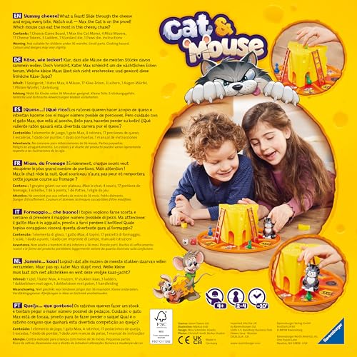Cat & Mouse juego de mesa para niños 4 años 2 a 4 jugadores miniatura 4