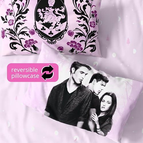 Image of Twilight The Saga Bedding Set, Queen Size 7-Piece Super Soft Fluffy Reversible Comforter & Sheet Set with Sham, (100% Officially Licensed Product) By Franco Collectibles