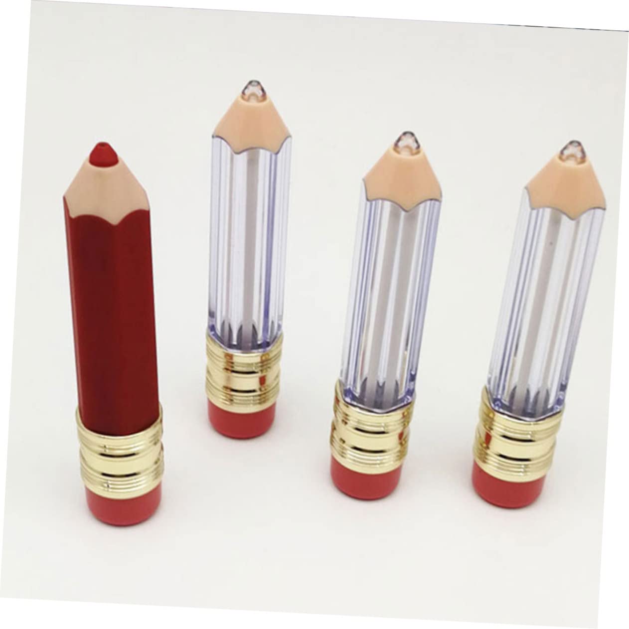 5 Sätze Leere Tube Lipgloss Behälter Lippenfüller Glanz Röhren Lippenröhrchen Leer Bulk-lipgloss Bleistift Lippenbalsam Tube Lipgloss-flaschen Plastik 6 Stück * 5