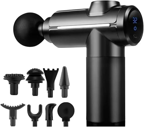 Miniatura 1 de Masajeador de pistola  Pistola de masaje de percusión de tejido profundo para aliviar el dolor, recuperación muscular y relajación  Velocidad