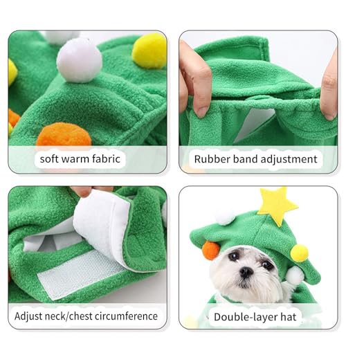 Disfraz para perro árbol de Navidad grande miniatura 5