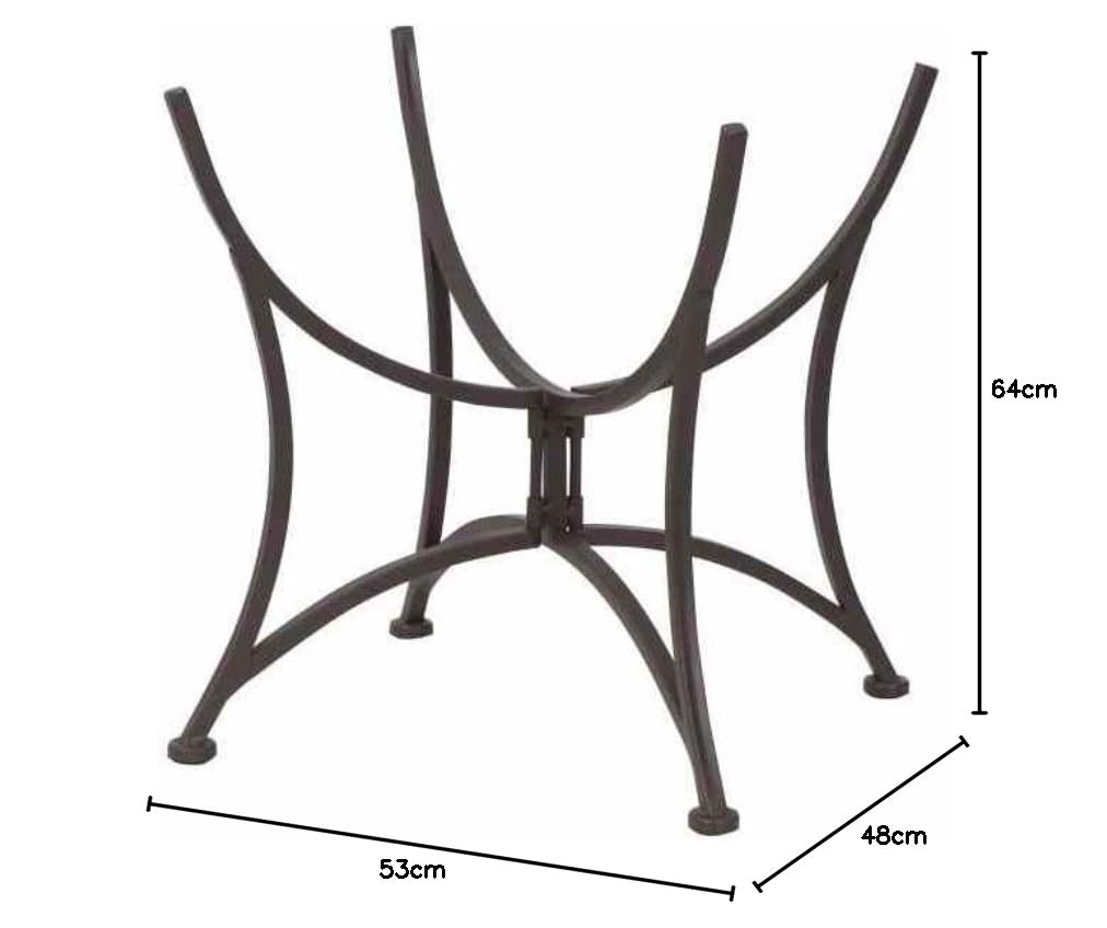 Siena Garden Braséro Effet Ancien 64,5 x 53,5 x 48,5 cm Marron Rouille