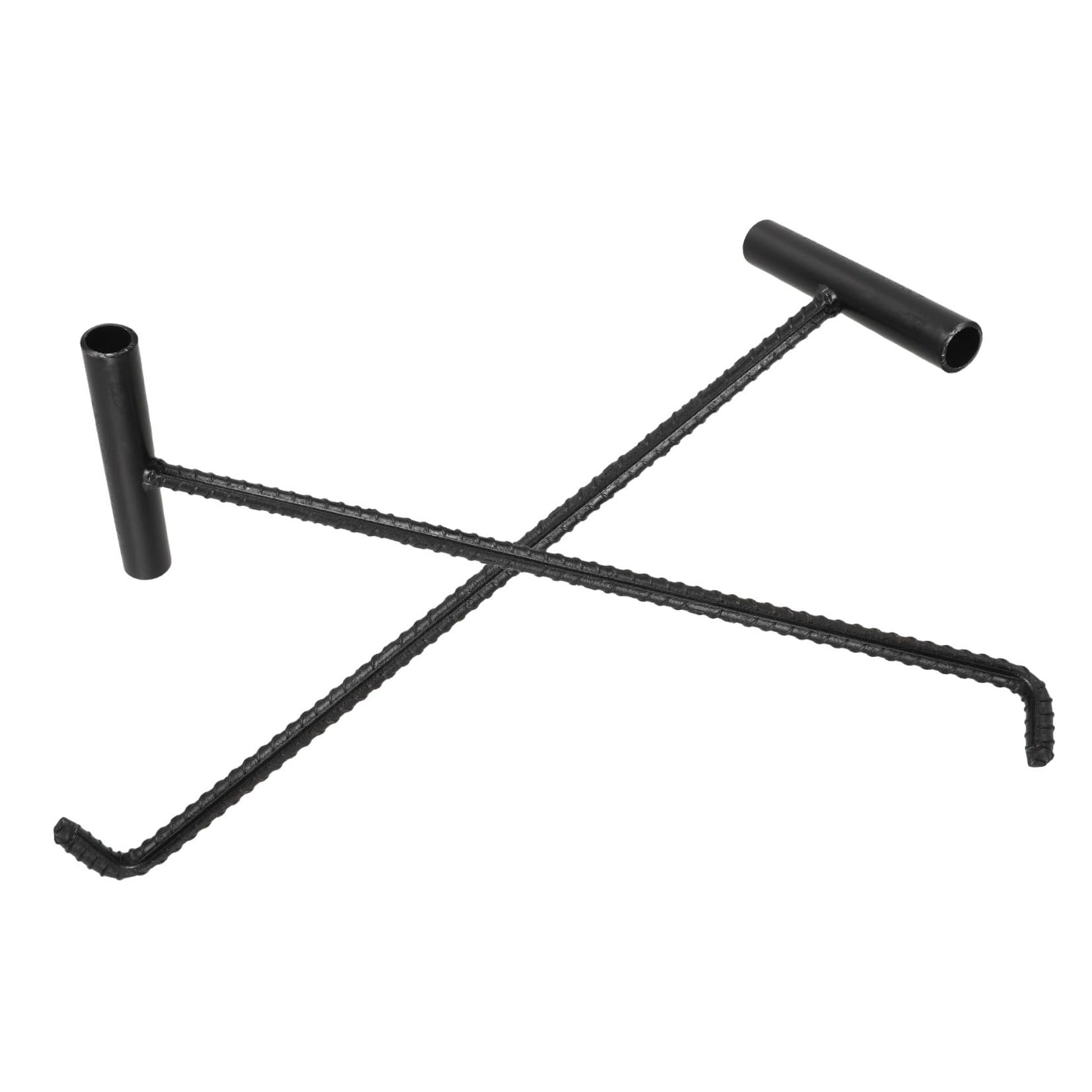 Zerodeko Crochet de Levage pour Soulever et Protéger le Feu en Acier Inoxydable pour Regard D'égout 2 Pièces Outil Professionnel Simple et Pratique