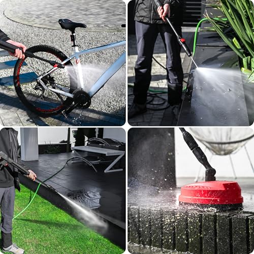 LEHMANN Jukon Hochdruckreiniger mit 9-TLG. Zubehörset, 1600 W, 480 l/h Fördermenge,...