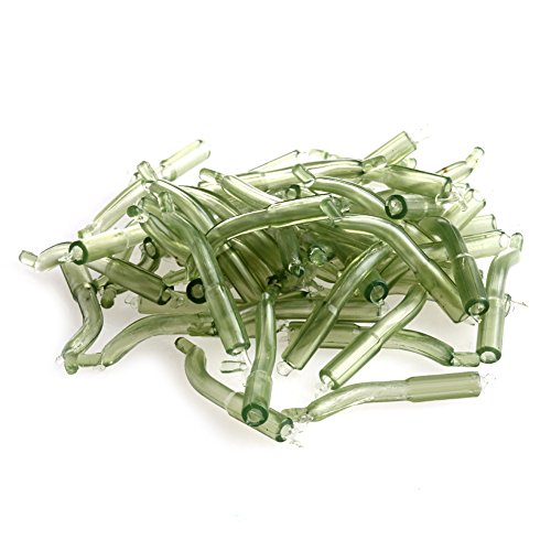 Delight eShop 50pcs Carp fishing accessories Carp hook sleeve end tackle fishing swivel tool