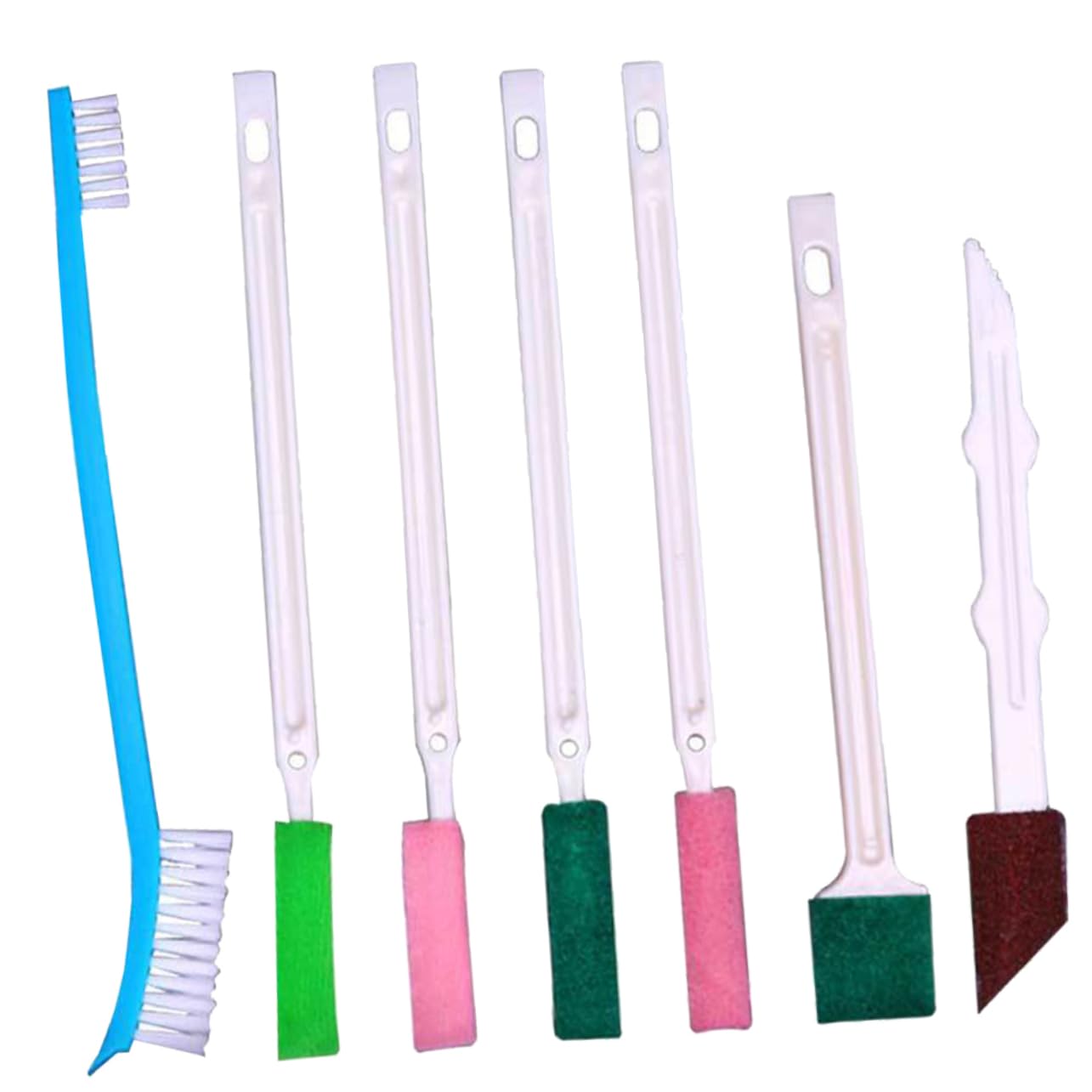 NOLITOY 7Pcs Shower Head Cleaning Brush Material for Hard to Reach Corners for Cleaning Shower Heads Wash Basins Windows and More