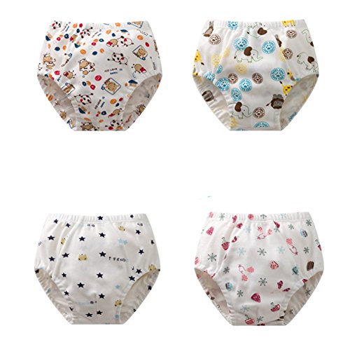 JIEYA Baby Boys Girls Cotton Underwear Bloomers Training Pants (4-5year, Boys A)