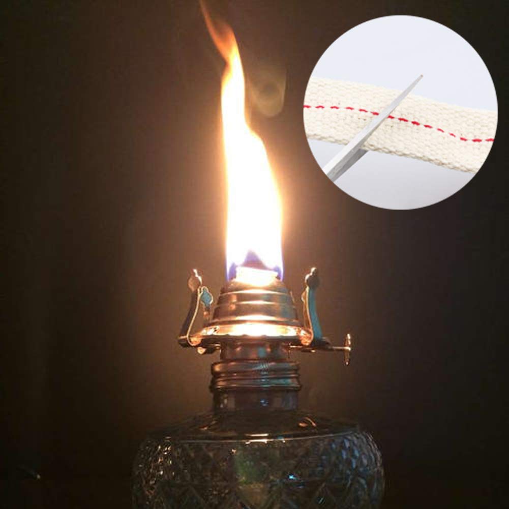 Sopcone 4 Rolls Flat Cotton Wick Oil Lamp Wicks, 0.78 Inch Oil