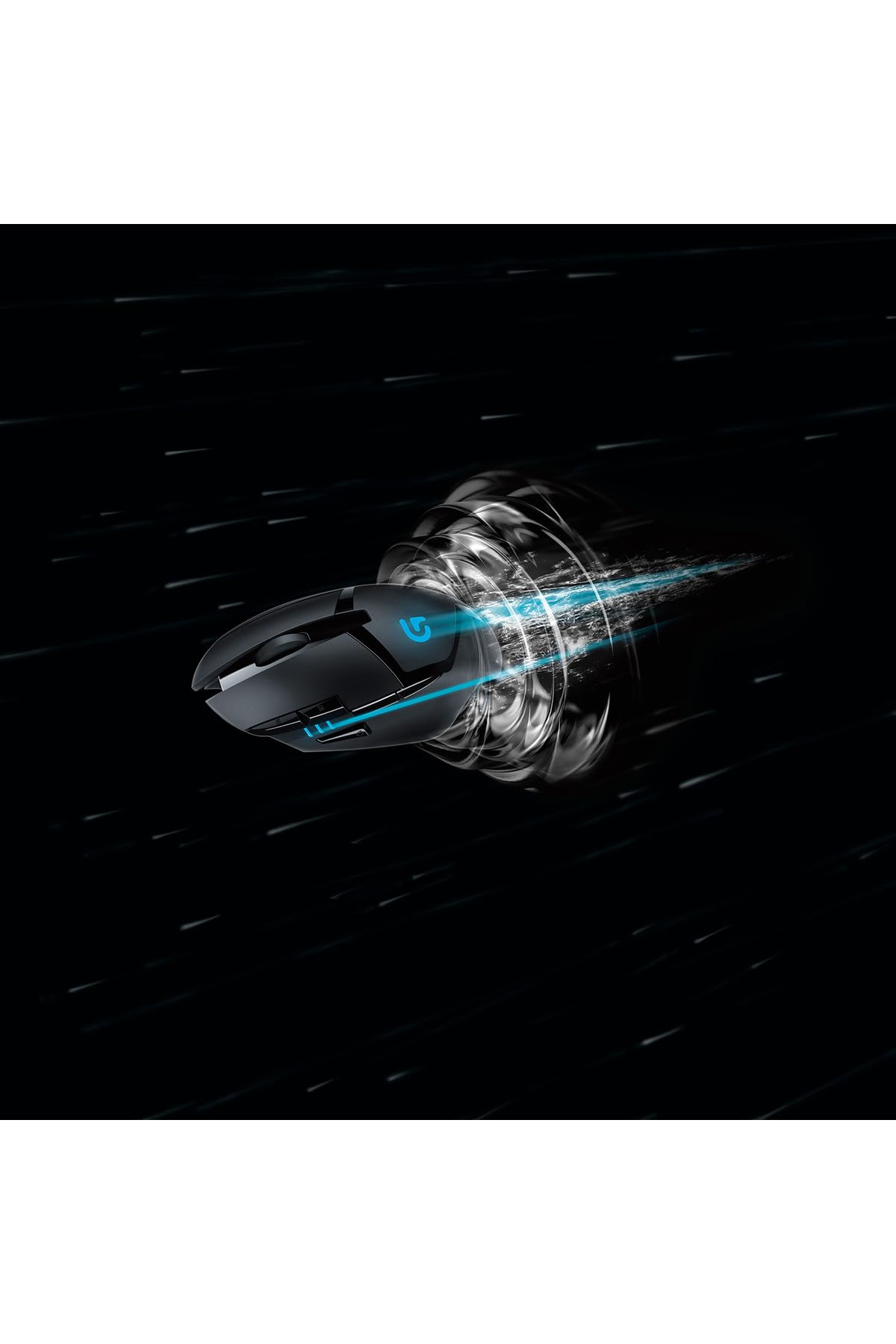 LOGITECH G402 Hyperion Fury USB Mysz przewodowa, śledzenie optyczne 4,000 dpi, zmniejszona waga, 8 programowalnych przycisków, PC/Mac - Czarny