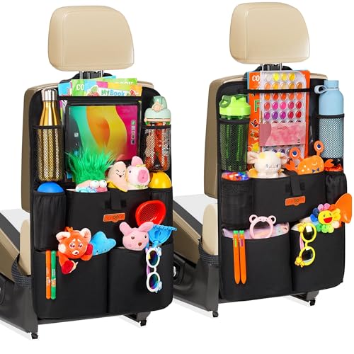 SURDOCA Autositz-Organizer &ndash; 4th Generation verbesserter Auto R&uuml;cksitz f&uuml;r bis zu 11-Zoll Tablet, 8 Taschen, Kinderspielzeug-Aufbewahrung, wasserdichter R&uuml;cksitzschutz f&uuml;r Kinder