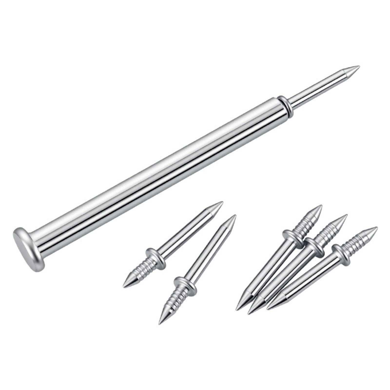 Galvanized Heavy Duty Invisible Nails for Skirting Board Installation No Track Left Brad Nails Finish Woodworking Trim Double Headed Baseboard Installation Crown Molding Nailing Furniture Assembly