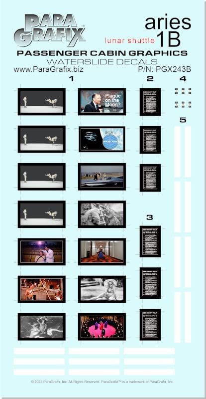 2001 A Space Odyssey - Aries 1B Passenger Cabin Graphics 1/48 Scale