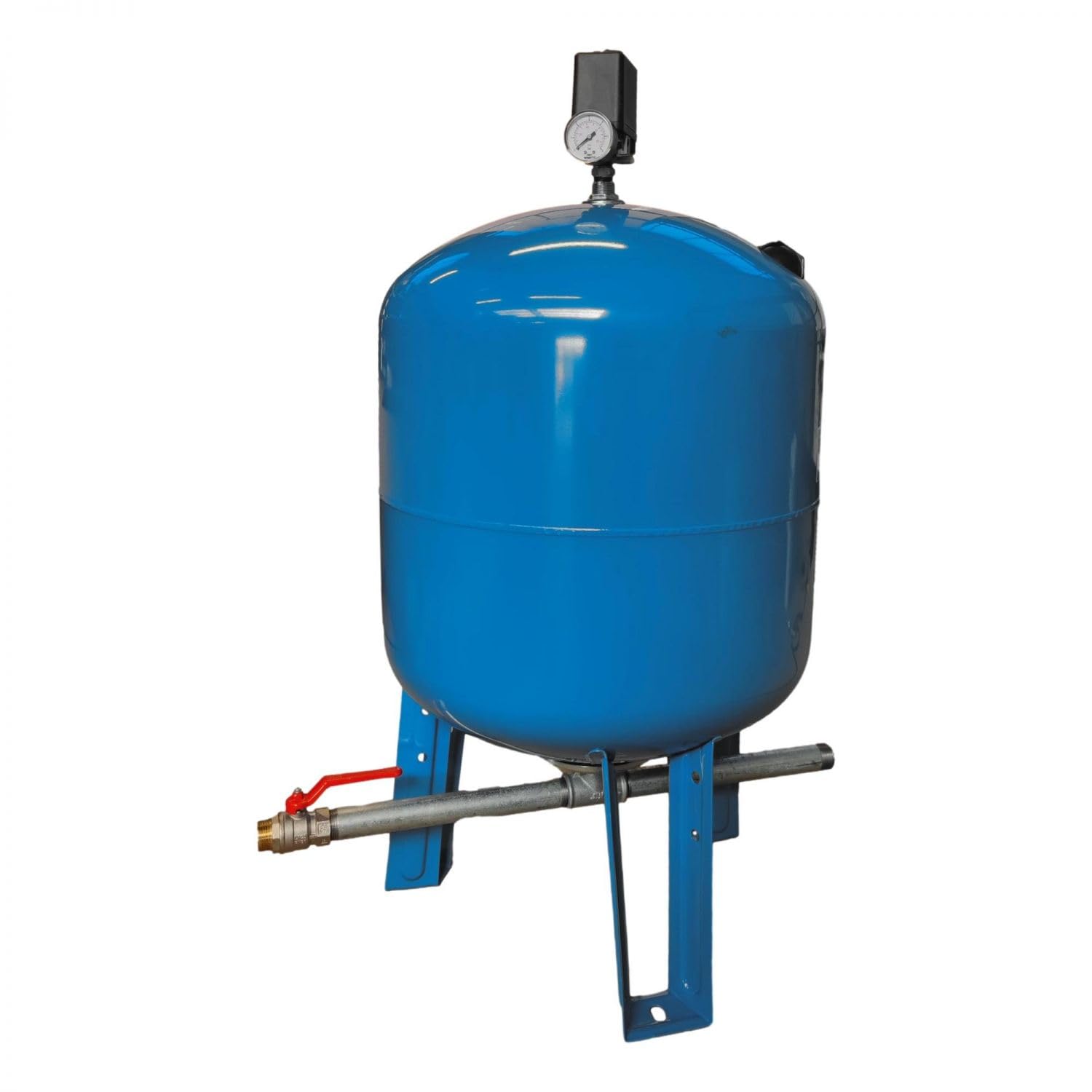 Kit Surpresseur Eau Vertical 200l 1" Avec Pressostat Et Manomètre