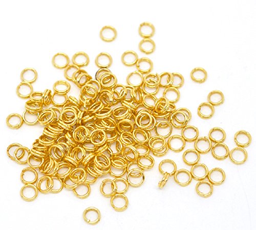 AB-Fashion 07 Anelli portachiavi 5 mm, oro o