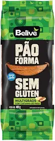 Pão de Forma Multigrãos Sem Glúten Sem Lactose 400g - Belive