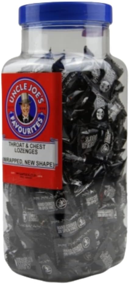 Uncle Joe's Throat and Chest Lozenges in a 1.4kg Jar