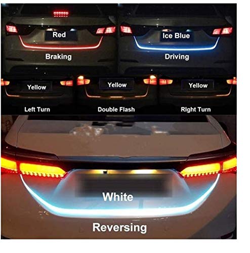 Image of QAWACHH Universal 60 Led Strip Trunk /Dicky /Boot /Tail Streamer Brake Turn Signal Light For All Cars (Dicky Light)