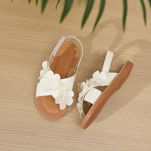 Image of Toddler Girls Sandals Summer Flats Dress Shoes for Baby Little Kids Girl