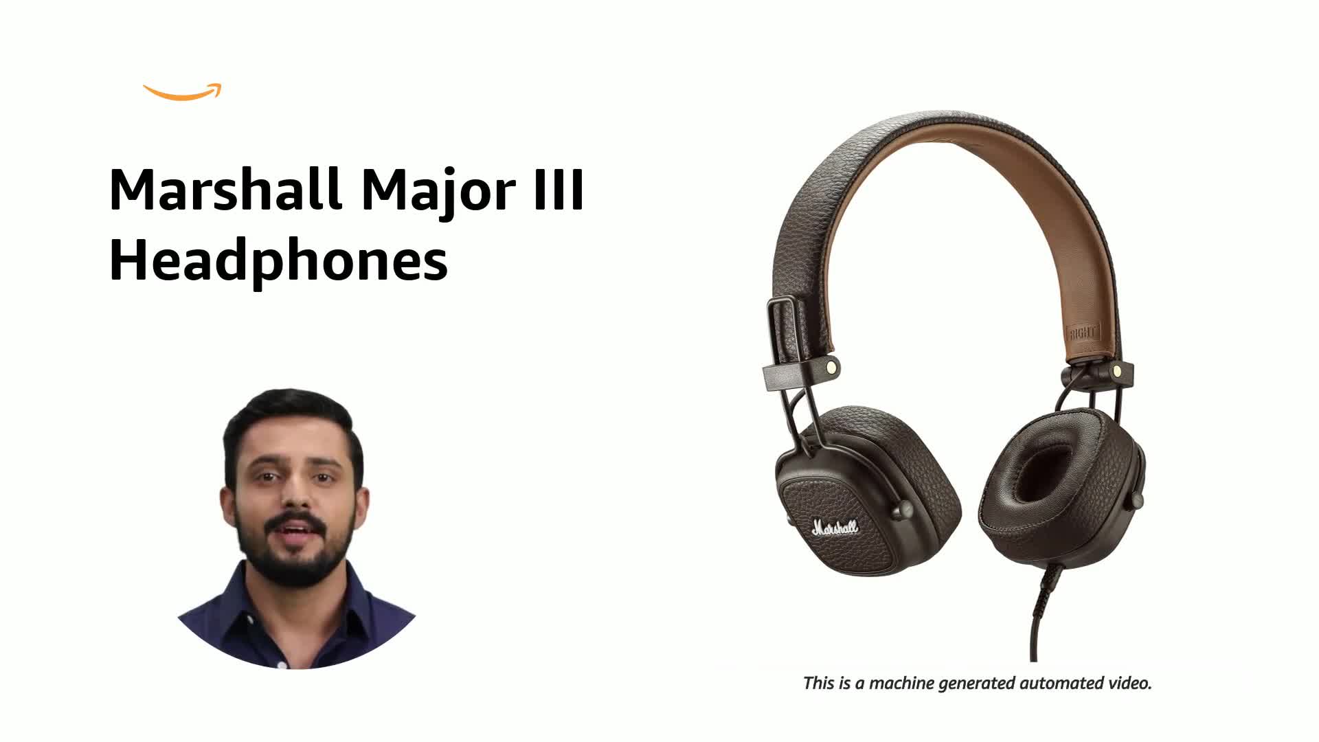 Marshall Major III Wired On Ear Headphone with Mic (Brown