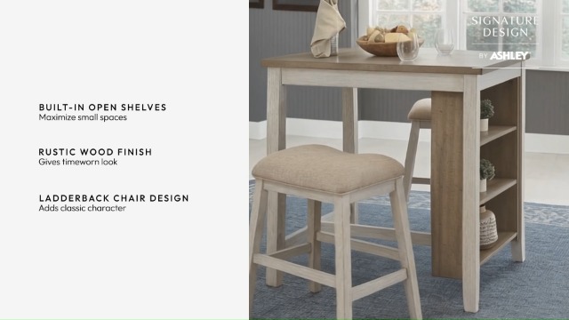 【港区での引き取り限定】Ashley Skempton カウンターテーブル Ashley Signature Design Rustic Skempton Counter Height Dining