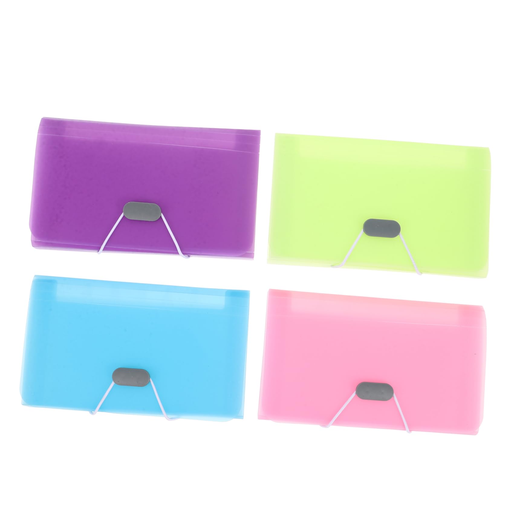 DOITOOL 5 Set Cartellina Organizzatrice Portatile Con Scomparti Colorati Organizer Per Documenti Ricevute E Fatture Design Compatto E Leggero Per Ufficio E Scuola 4 Pezzi*5