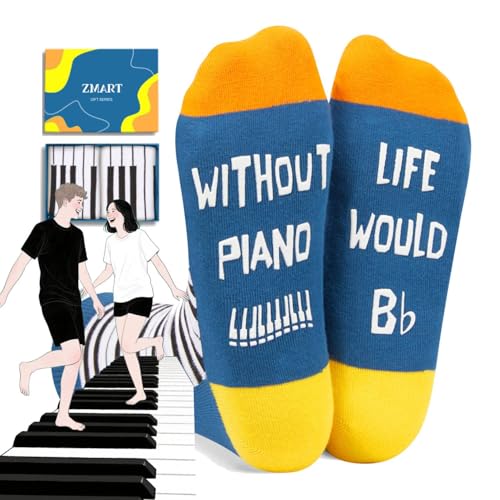 Zmart Piano Gifts for Teens - Pianist Socks for Music Lovers Teachers, Piano Recital Socks...