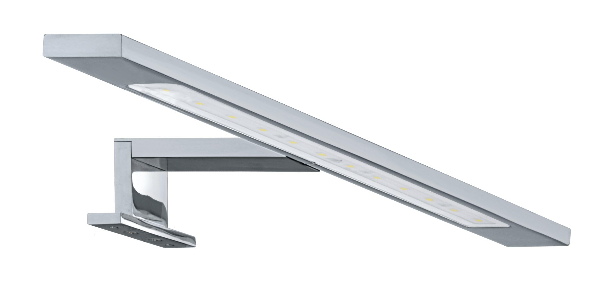 EGLO LED Spiegelleuchte Imene, Lampe Spiegel Badezimmer, Alu in chrom | Glas satiniert in weiss neutralweiß
