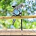 Dnoifne Pet Parrot Bird Harness and Leash, Adjustable Training Design Anti-Bite, Bird Nylon Rope with Cute Wing for Parrots, Suitable for Scarlet, Keck, Mini Macaw and Same Size Birds (Black)