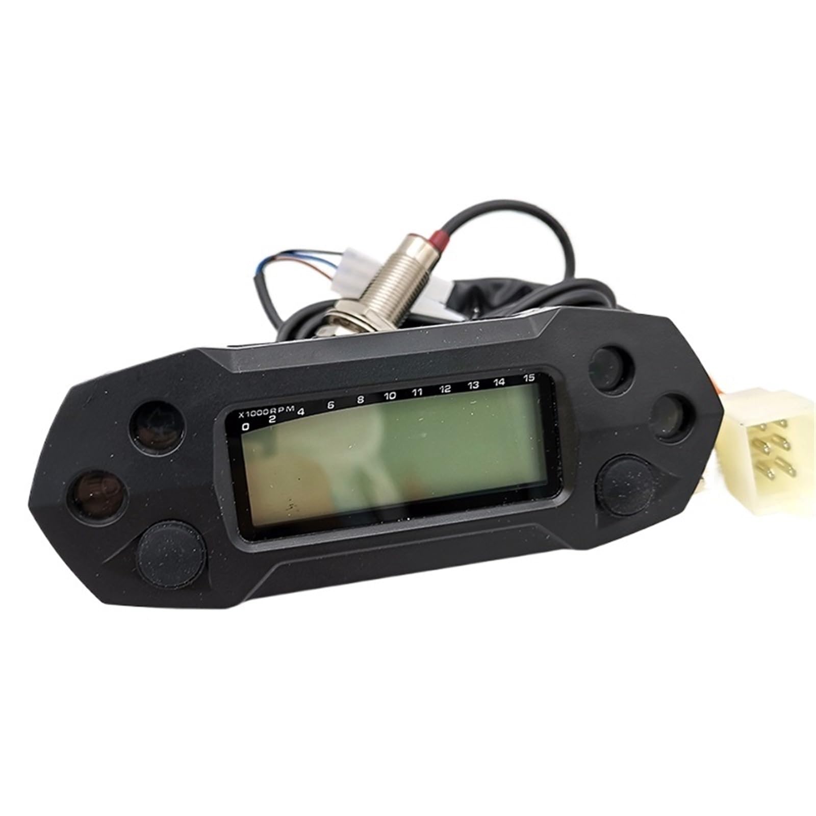 Prędkościomierz motocyklowy Uniwersalny motocyklowy prędkościomierz LCD cyfrowy licznik kilometrów elektryczny wtrysk i gaźnik Prędkościomierz