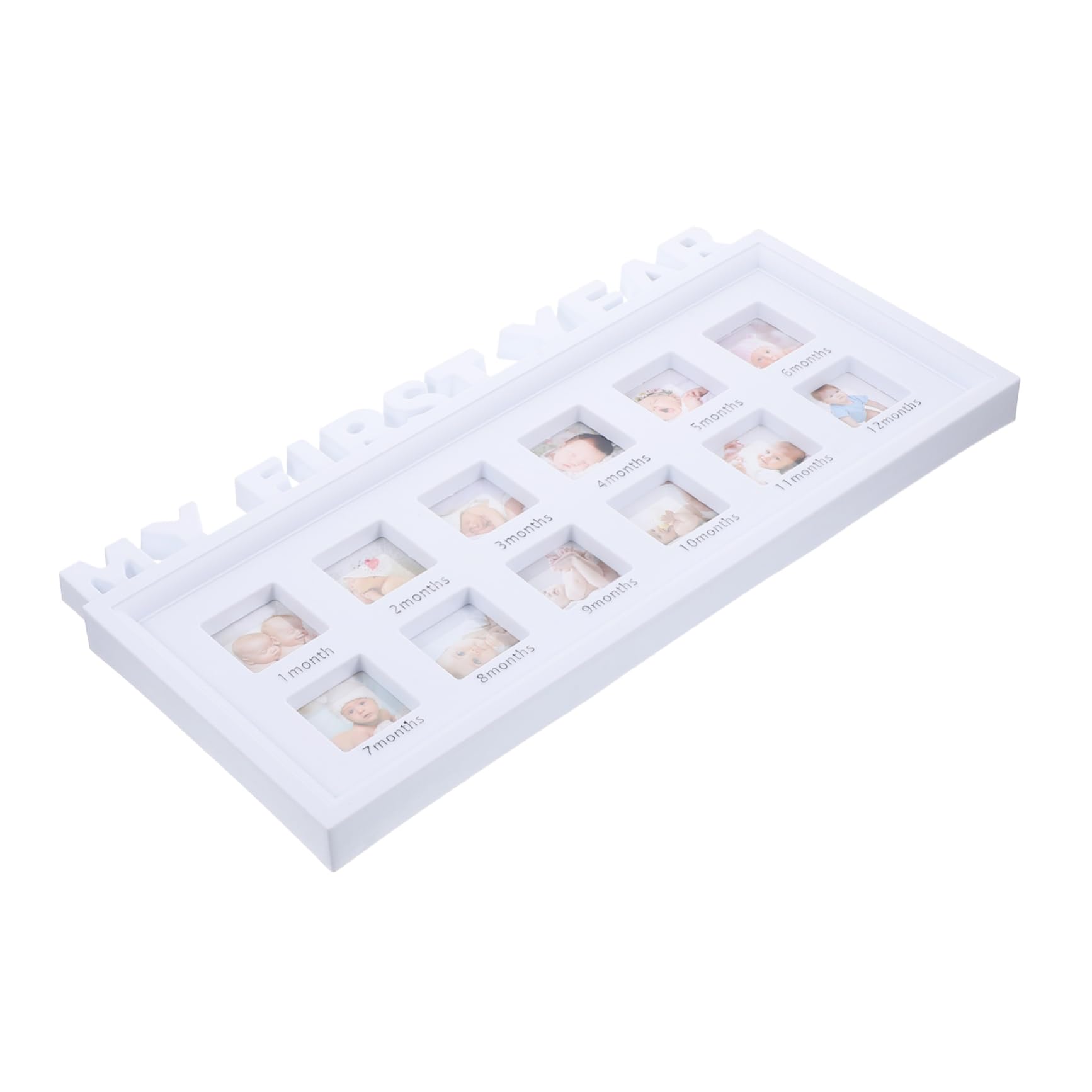 ULDIGI Growth Photo Frame Monthly Keepsake Display for Stylish Desktop Decoration for Nursery Record Special Moments Like Step