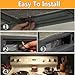 ZwwYvv Appliance Light 8206232A Bulb for Under Range Hood Appliance Refrigerator,40W 125V E17 Intermediate Base Under Hood Microwave Bulb Fit for Whirlpool Microwave, Dimmable,Warm White,6-Pack