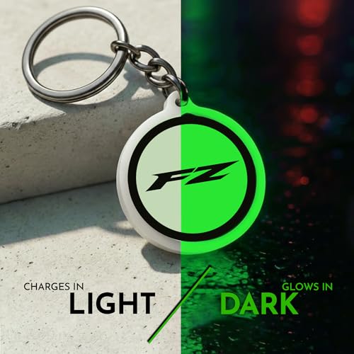 Image of Mi Glow Store Glow in Dark Keychain for Bike Men | Gift for Man | Bike Accessories | Charges in Light Glows in Dark | Key chain for Bike