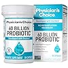 Physician’s CHOICE Probiotics 60 Billion CFU – 10 Strains + Organic Prebiotics – Immune, Digestive & Gut Health – Supports Occasional Constipation, Diarrhea, Gas & Bloating – for Women & Men – 84ct