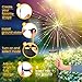 GIGALUMI Garden Decor Outdoor Lights 120LED 2Pack, Solar Garden Lights for Christmas Outside Fairy Firework Decorative,Solar Powered for Yard Pathway Flowerbed Planter Balcony Patio Decor (Warm White