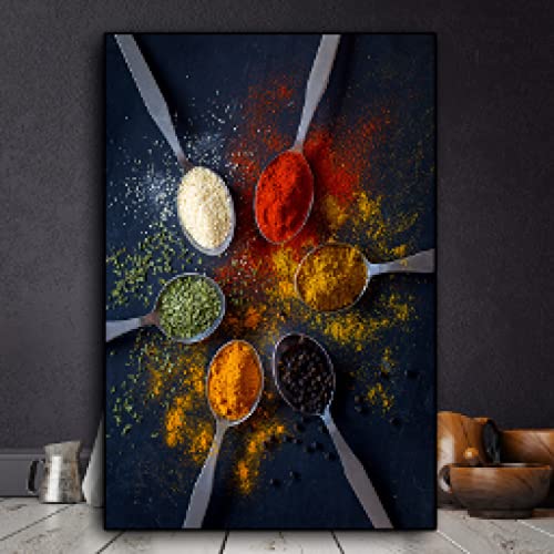 Gravures art mural scandinave nourriture photo de cuisine moderne 60x80