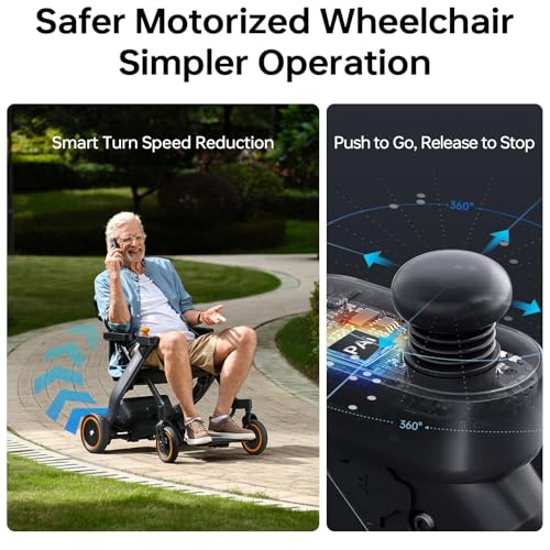 Image of Paiseec 3-in-1 Electric Wheelchair with Push-Assist, Power Wheelchair for Adults and Seniors, Easy Operation and Folding, Airlines Approved, Foldable Wheel Chair for Travel, Indoor & Outdoor Use