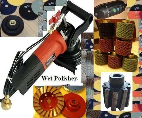 Variable Speed Polisher 2 Cup Wheel 7+1 Polishing Drum Diamond 26+1 Pad toolsmart secco