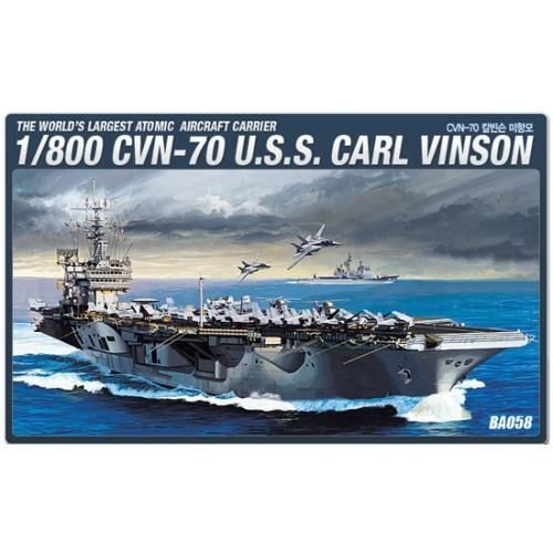 Maquette CVN-70 US Carl Vinson Academy 14209 porte-avions américain en plastique