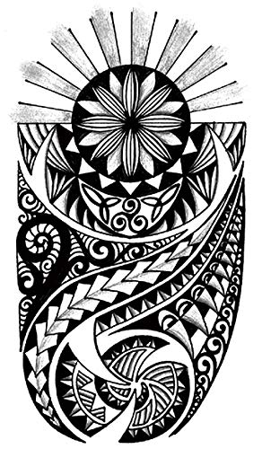 Leoars Tribal Totem Sleeve Tattoos, 4-Sheet Large Full Arm Sleeve Tattoos And 4-Sheet Fake Half Arm Totem Tattoos For Men Women Makeup #TOP2