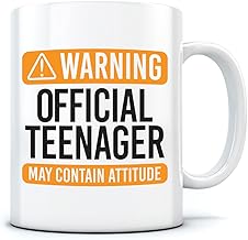HotScamp Official Teenager Tea and Coffee Mug - Boys and Girls Birthday Presents - Funny Mugs for Teenagers - 13th Birthday Cool Stuff for Boys and Girls - Ceramic Tea Cup for Teens