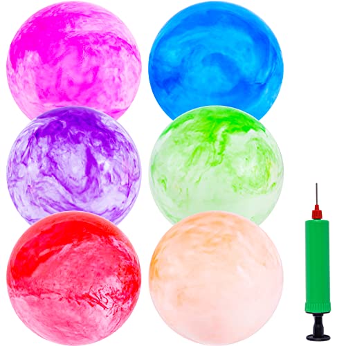 3 otters 6PCS Playground Balls, 8.5 Inches Beach Ball...