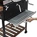 Royal Gourmet CD1824M 24-Inch Charcoal Grill, BBQ Smoker with Handle and Folding Table, Perfect for Outdoor Patio, Garden and Backyard Grilling, Black, Medium